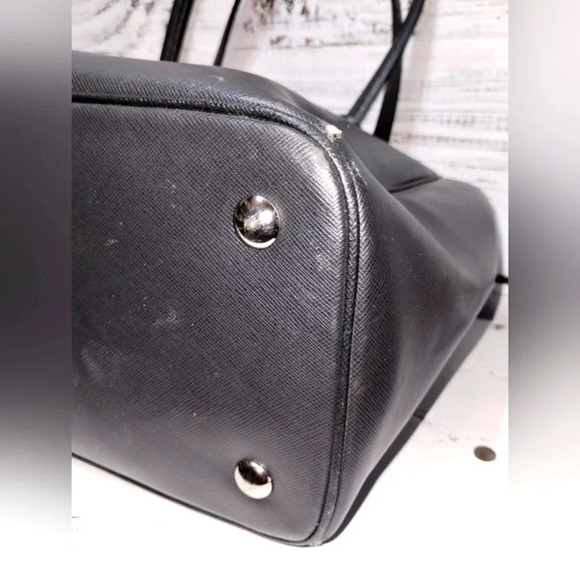 Coach Peyton Jordan Double Zip Carryall Shoulder Bag‎ in Black Leather - Picture 7 of 16